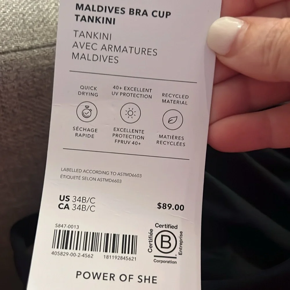 NWT Athleta Maldives Bra Cup Tankini - Picture 10 of 11